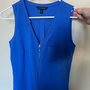 Banana Republic Women's Blue Tank Top XS but fits bigger, professional work top